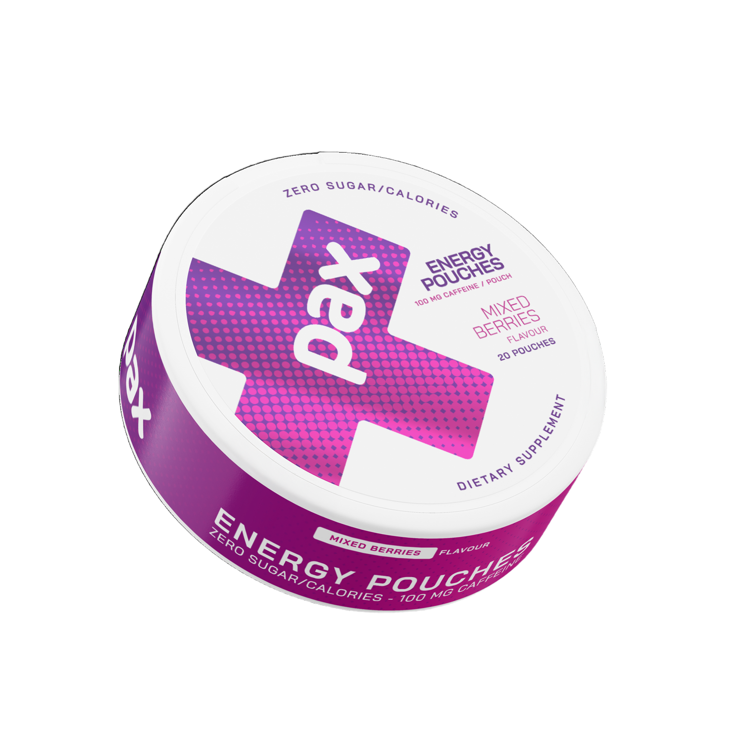 PAX Mixed Berries tin, transparent cutout